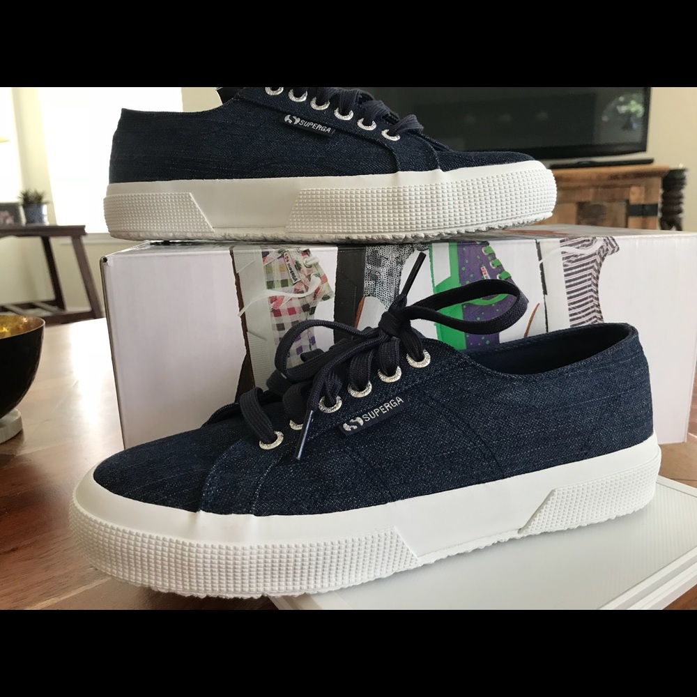 Navy/Denim Superga Tennis Shoes